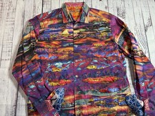 Mens Robert Graham Shirt L LIMITED EDITION Excellent Condition RARE Print 0609