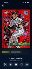 Topps Bunt 2025 DIGITAL Chase Dollander Cosmic Chrome Red Flare Base /5