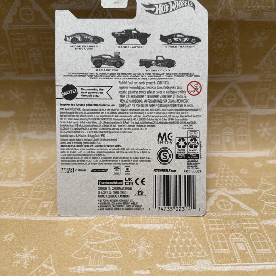 Mattel Hot Wheels Spider-Man Dodge Charger Stock Car Marvel 1/5 Foto 2 de 3