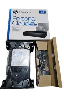 SEAGATE PERSONAL CLOUD NETWORK DRIVE 3TB BLACK Open BOX HOME MEDIA STORAGE
