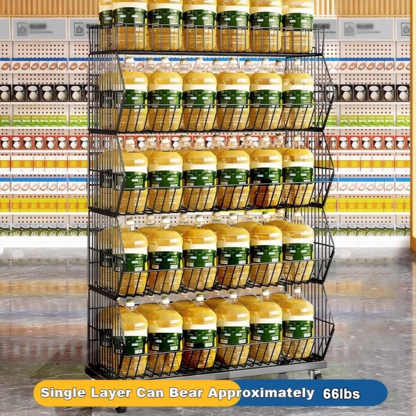 Estante de 5 niveles mercado conveniencia minorista estante de exhibición comerciante bocadillo de dulces