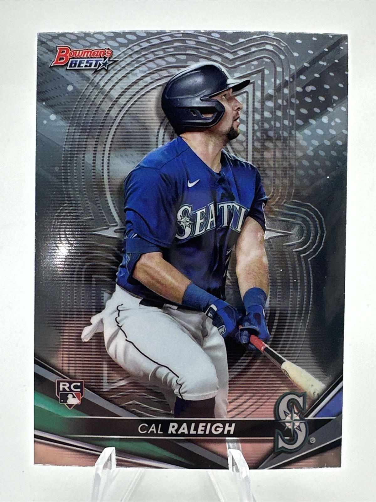 2022 Bowman's Best Cal Raleigh RC Rookie #6 Mariners