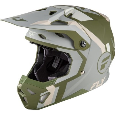 Fly Racing Formula CP Seal Helmet - Matte Stone/Khaki/Olive - Small 73-0043S
