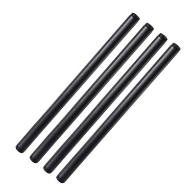1/2'' x 18'' Black Painted Industrial Pipe, Home TZH 4 Pack Threaded Black Pipe...