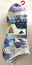 Reebok Pro-Series 6 Low Cut Socks-Moisture Control-Girl's Shoe Size 4-10 NEW