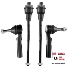 4pcs Front Inner Outer Tie Rod Ends Kit Compatible with 2002 ES3488 ES3493