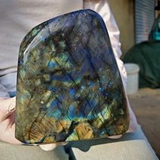 8.03LB Natural Labrador moonstone quartz free form mineral specimen3.65kg