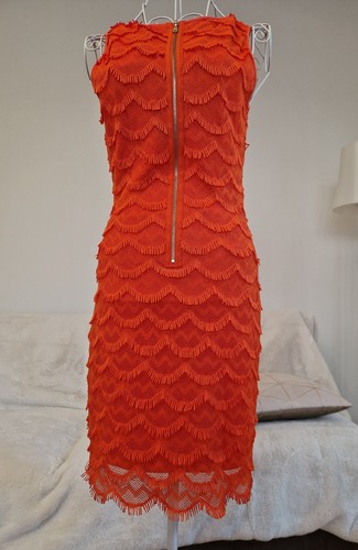 Robe Guess Los Angeles Motif Sirène orange XS - Photo 5/10
