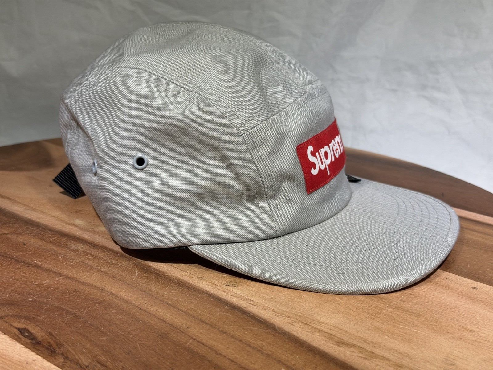 Supreme Cordura Camp Cap Hat Silver Box Logo - Gem