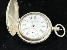 Waltham Am. W. Co. Model 1872 16s 15J Silverode Pocket Watch Working 1310403