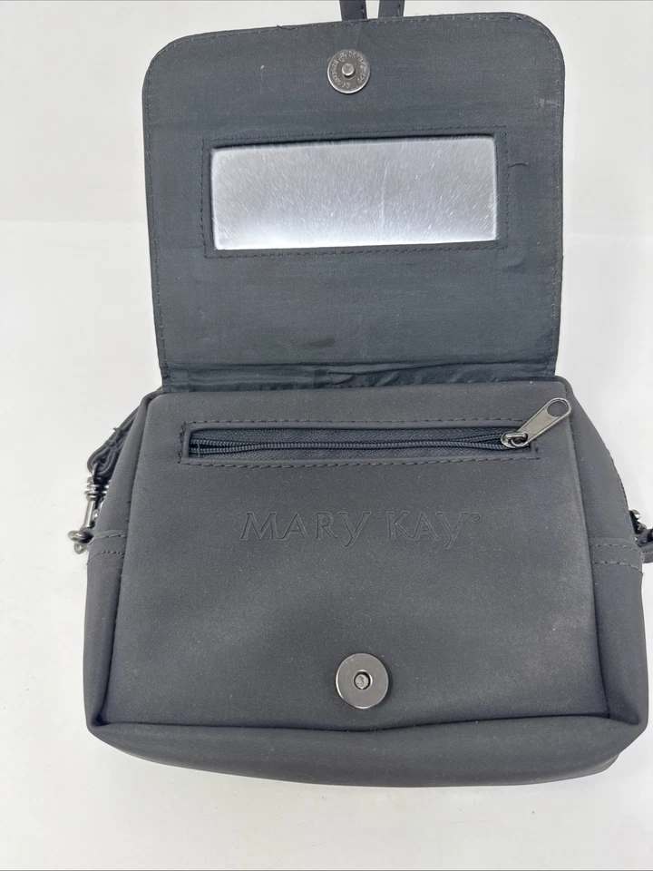 Bolso sin asas Mary Kay The Very Hip Duo bandolera de hombro maquillaje cosmético con espejo Foto 3 de 4