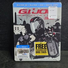 GI Joe Retaliation Limited Edition Steelbook Blu Ray 3D DVD Digital Copy New