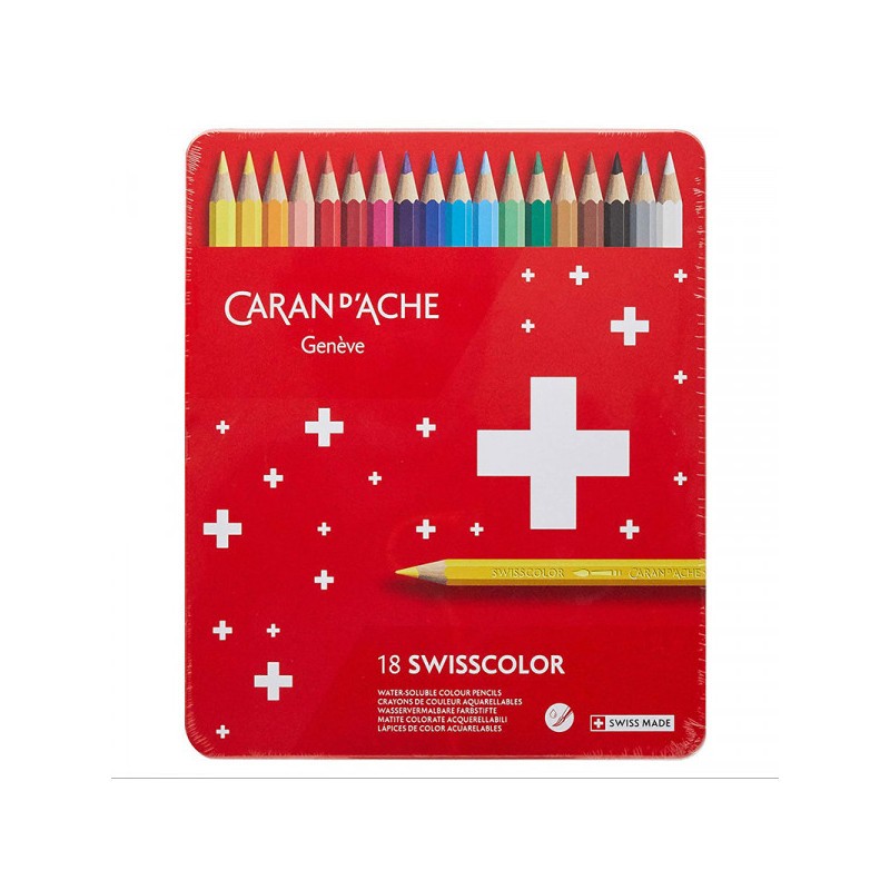 Crayons de couleur aquarellables Caran d'Ache pour dessin et lavis
