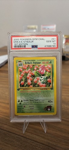 Erika's Ivysaur (1st Edition) graded PSA 10 for sale on eBay