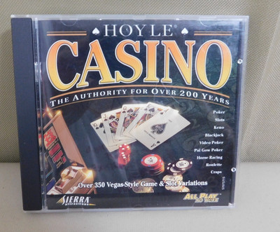 Hoyle Casino CD-Rom (PC, 1999) Windows 95/98 Gambling Simulation VGC Disc Clean