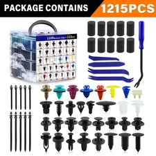 1215pcs Car Bumper Retainer Clips Auto Car Plastic Rivets Fastener Fender Push