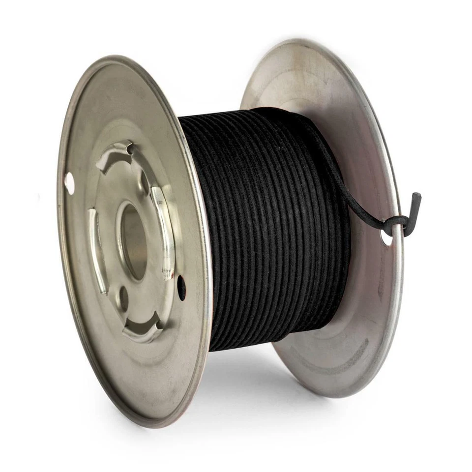 Gavitt Vintage Cloth Covered Hookup Wire 22 Gauge For Guitars / Amps - Black