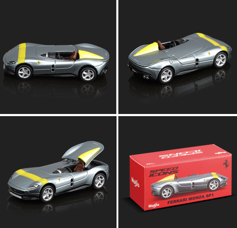 R&P Ferrari Monza SP1 a Escala 1:18 color gris - México: Modelos