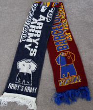 TOTTENHAM BARCELONA 2009 Double Sided Football Scarf Spurs Arrys Army