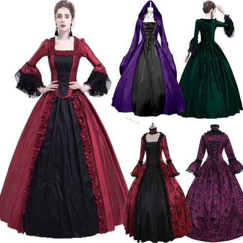 Plus Size Women Medieval Gothic Retro 