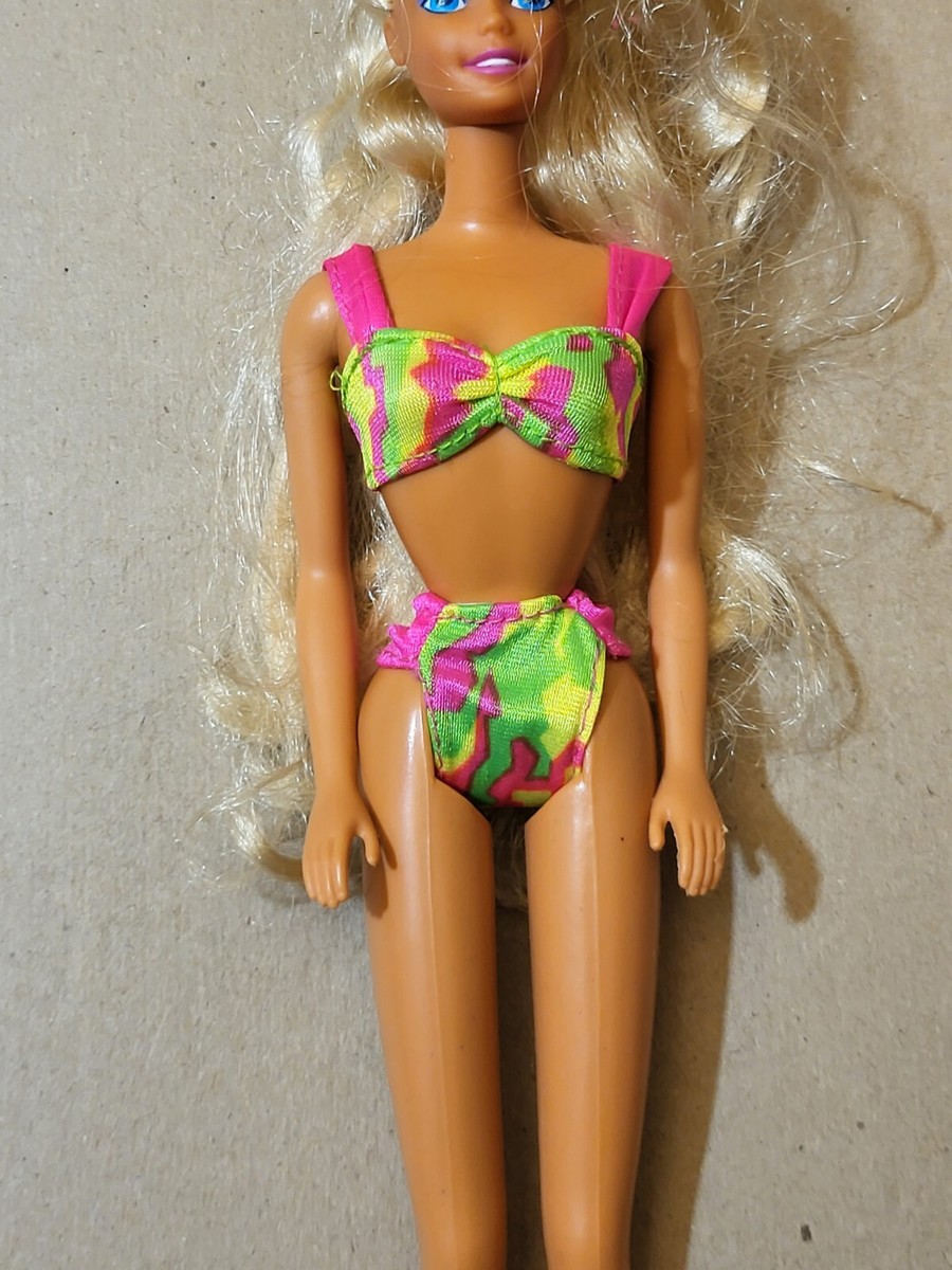 Vtg 1990 Hawaiian Fun Barbie Superstar Z Eyes Long Tropical Vtg 1990 Hawaiian Fun Barbie Superstar Z Eyes Long Tropical