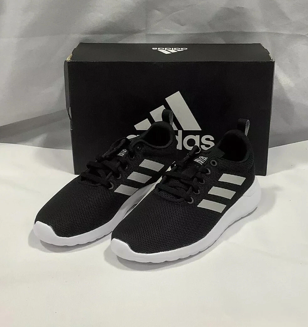 Adidas Boys Lite Racer CLN BB7051 Core Black Cloud White Running Shoes Size 2.5