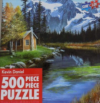Mountain Canoe 500 Piece Puzzle - Kevin Daniel