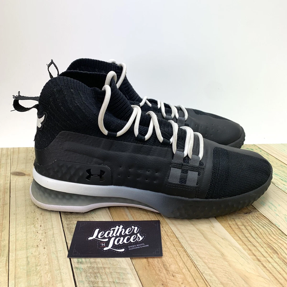 Under Armour Project Rock Delta Men\'s 11.5 Black White 3020788-001 Athletic Shoe Under Armour Project Rock 1 White for sale | eBay main image 2