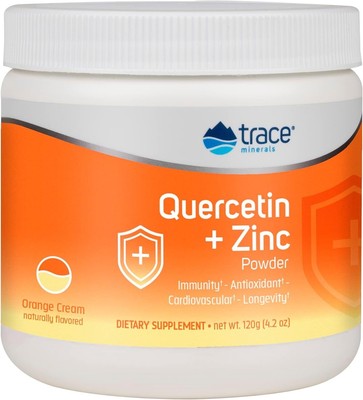 Trace Minerals Quercetin Plus Zinc Powder - Antioxidant Supplement for Immune...