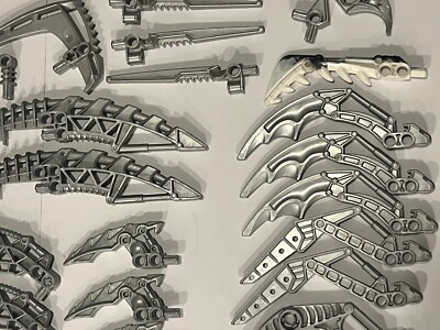 Huge Set Of LEGO Bionicle Weapons Set Of 43 Items Bundle Genuine Bionicle Parts