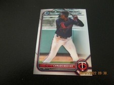 CARLOS AGUIAR TWINS 2022 BOWMAM CHROME 1ST BOWMAN CARD #BCP-1 FREE SHIP