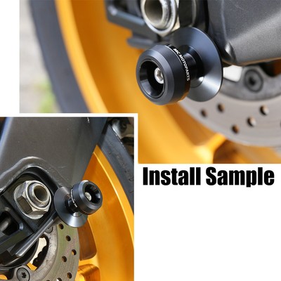Twall Black M10 Swingarm Spools Sliders For Kawasaki Vulcan 650 S 15 16 17