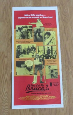 SIE NENNEN MICH BRUCE ORIGINAL 1982 CINEMA DAYBILL FILM FILMPLAKAT LEE KUNG FU