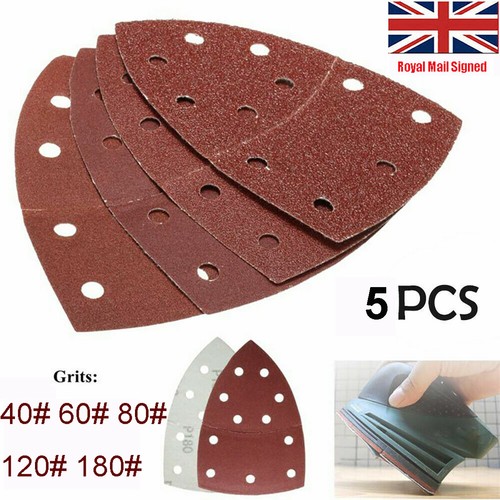 5x Sanding Pads Sheets Fits For BOSCH PSM Detail Palm Sander 152x105mm Sandpaper eBay