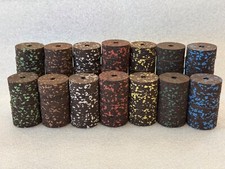Cork Rings, Burnt Burl / Flake Assortment, 70 Rings,  1 1/4" x 1/2" x 1/4"