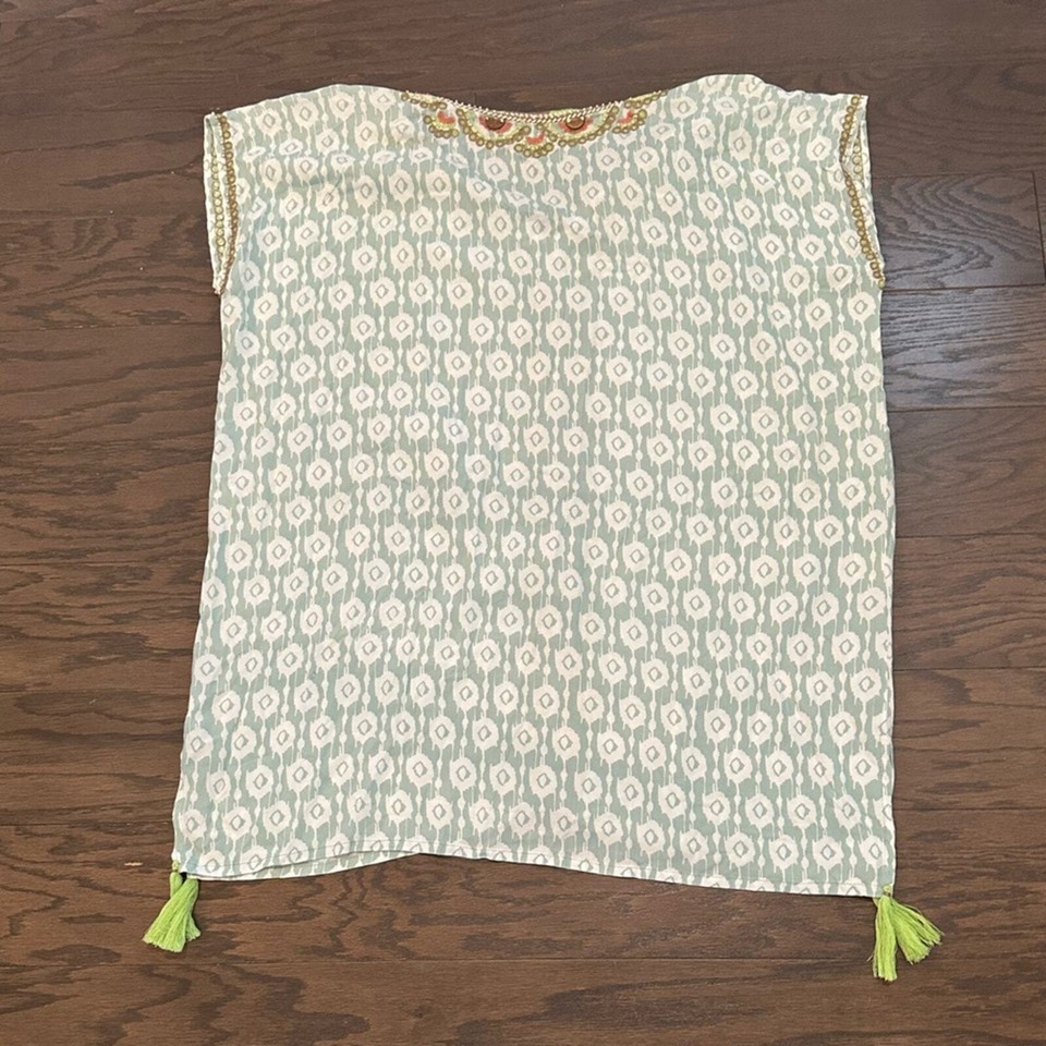 Skemo Short Embroidered Kaftan with Shell Details Size Medium eBay