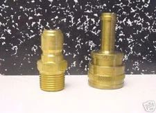 LOT OF 10 FOSTER- COUPLERS: PLUG AND HOSE STEM