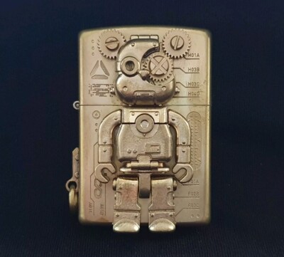 Custom 3d Steampunk Bär Cyber Bear Mechanical zippo Feuerzeug, Selten-Rar neu