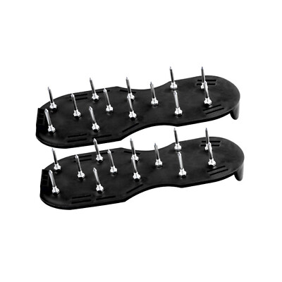 Spiked Shoes With Non-Slip Adjustable Snap For Epoxy Floor & Overlays  Black