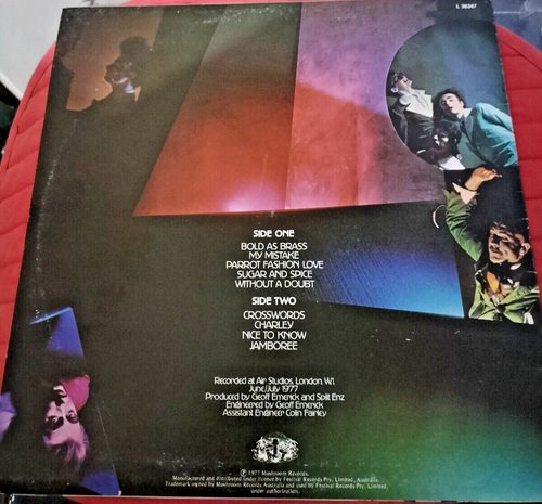 Split Enz. Dizrythmia. Mushroom, 1977 - Picture 2 of 9
