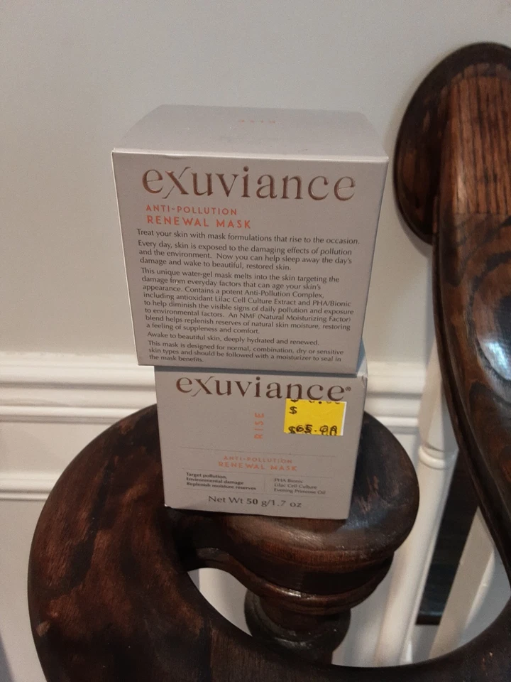 Lot 2 EXUVIANCE rise anti pollution renewal Mask 1.7 Oz each - Image 2 of 2