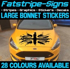 UNION JACK FLAG - LARGE CAR BONNET STICKERS GRAPHICS DECALS - FITS ANY CAR