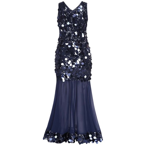 Kids Girls Sparkly Sequin Twirl Dress A Line Sleeveless Wedding Pageant Party - Picture 8 of 38