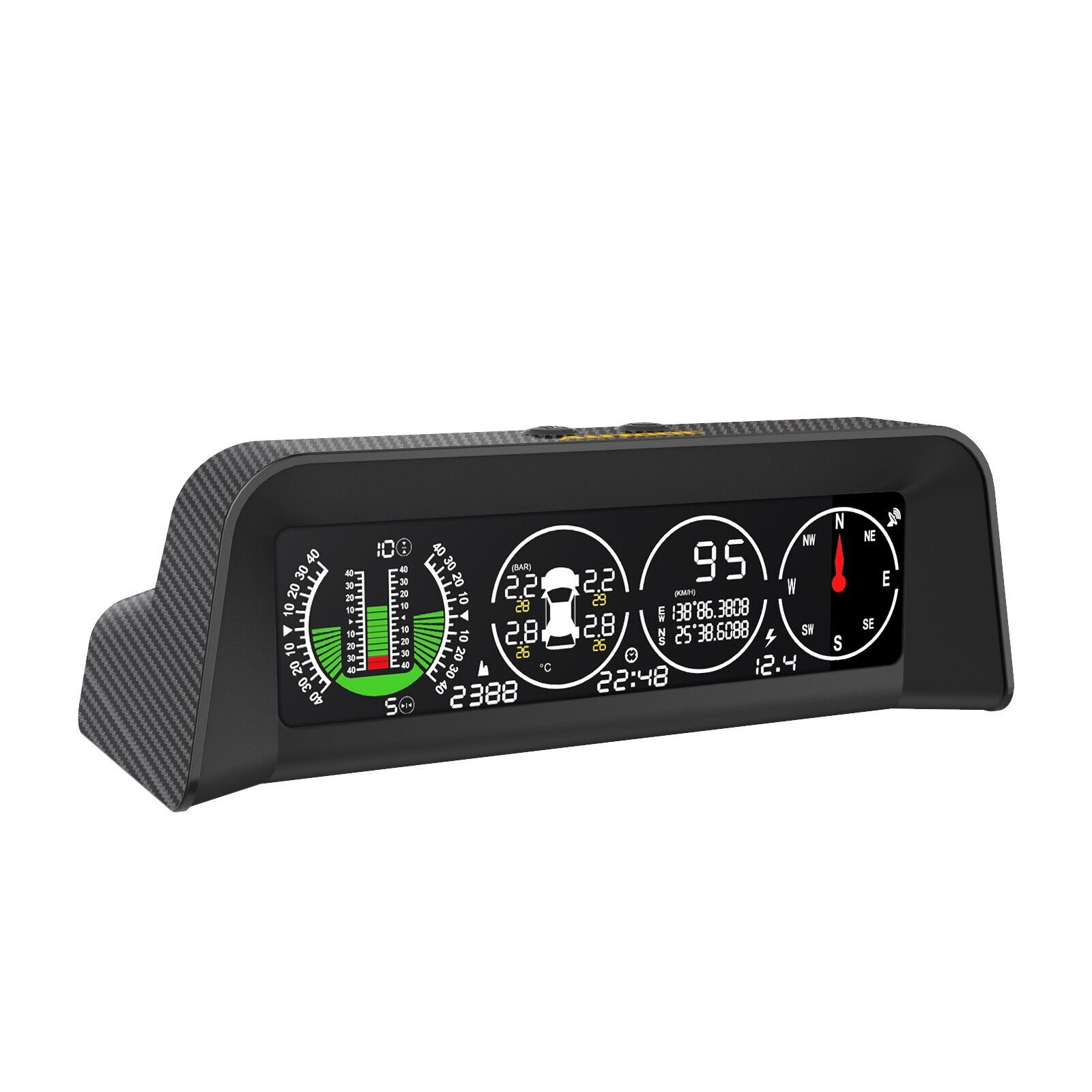 Slope Meter GPS TPMS HUD 3in1 Head-Up Display Tire Pressure Monitor Speedometer