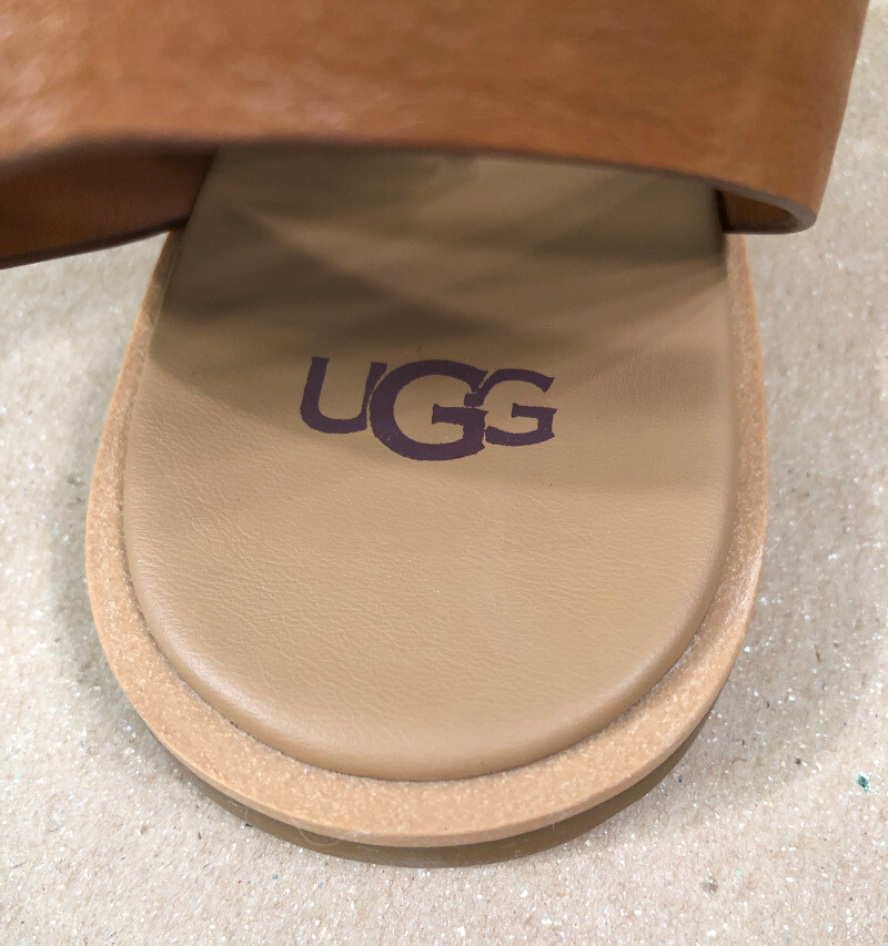 NEW UGG Womens Zahara Leather Strappy Flat Sandal US 9/EURO