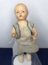 12.5  Vintage Horsman 1920  s EIH Baby Doll Compo  Cloth body Jointed SF