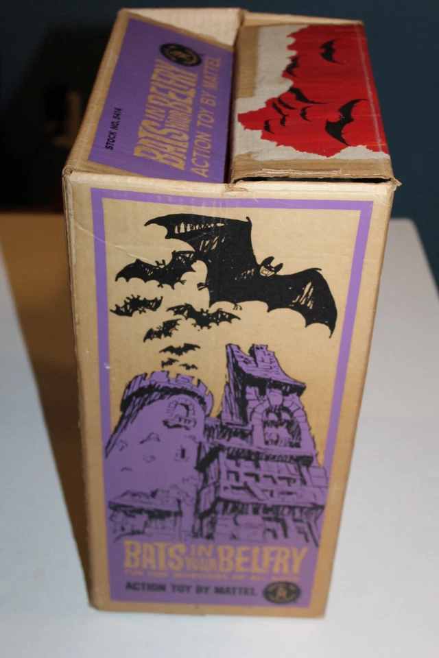 VTG 1964 Bats in Your Belfry Game Box & Instruction Booklet Mattel Display RARE - Image 4 of 4