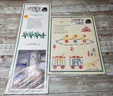 Vintage Stencil Ease Wall Decor Baby Nursery Circus / Clowns (1983 / 1987)