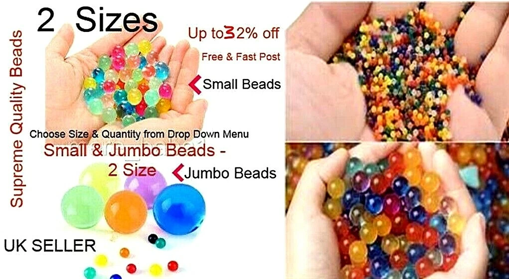 10000 ORBEEZ JUMBO WATER CRYSTAL MULTI DECOR GIFT GEL VASE BEADS UK SELLER  FAST