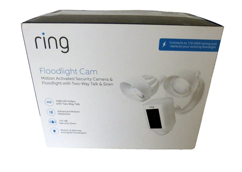 Ring Floodlight Cam Home Security Camera 1080P Wired New